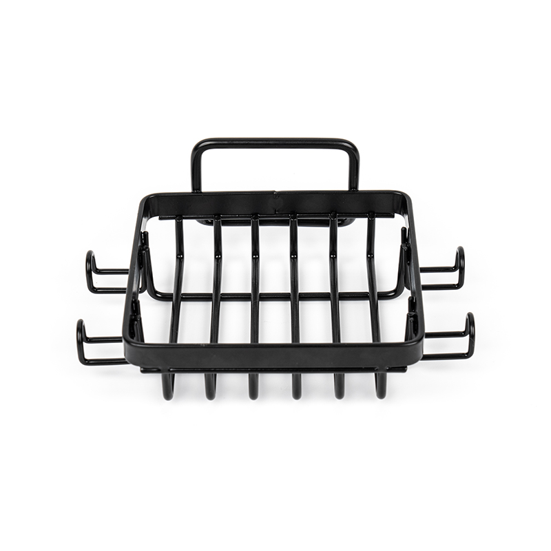 Fekete rozsdamentes acél szappantartó zuhanyozáshoz