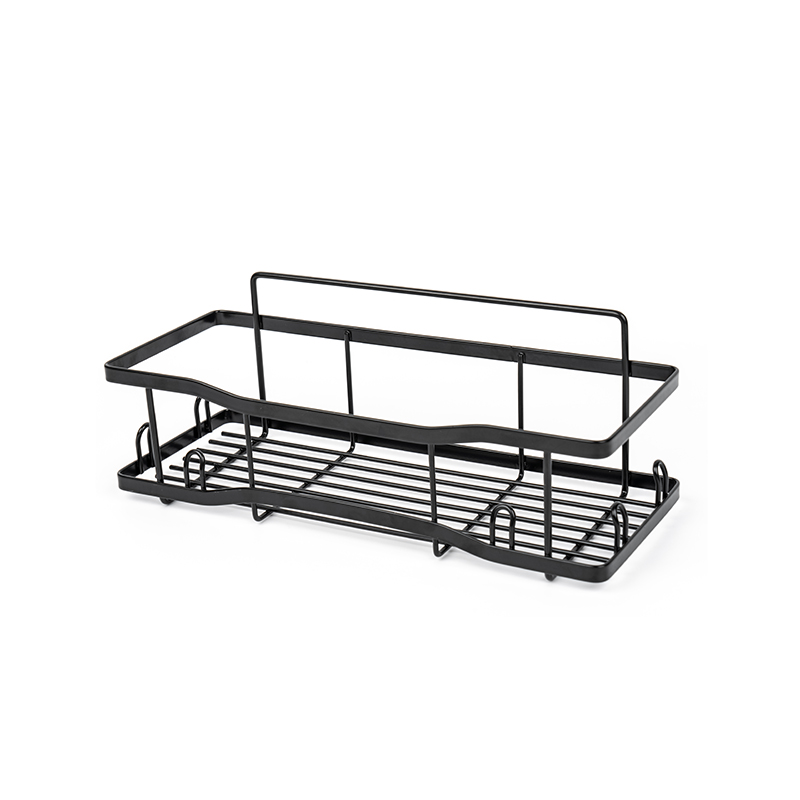 Falra szerelhető fémhuzalos tárolókosár konyhához és fürdőszobához