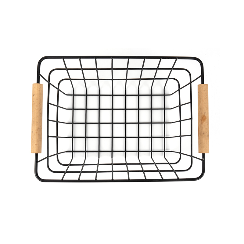 Dróttároló kosarak fa fogantyúval konyhához és kamrához