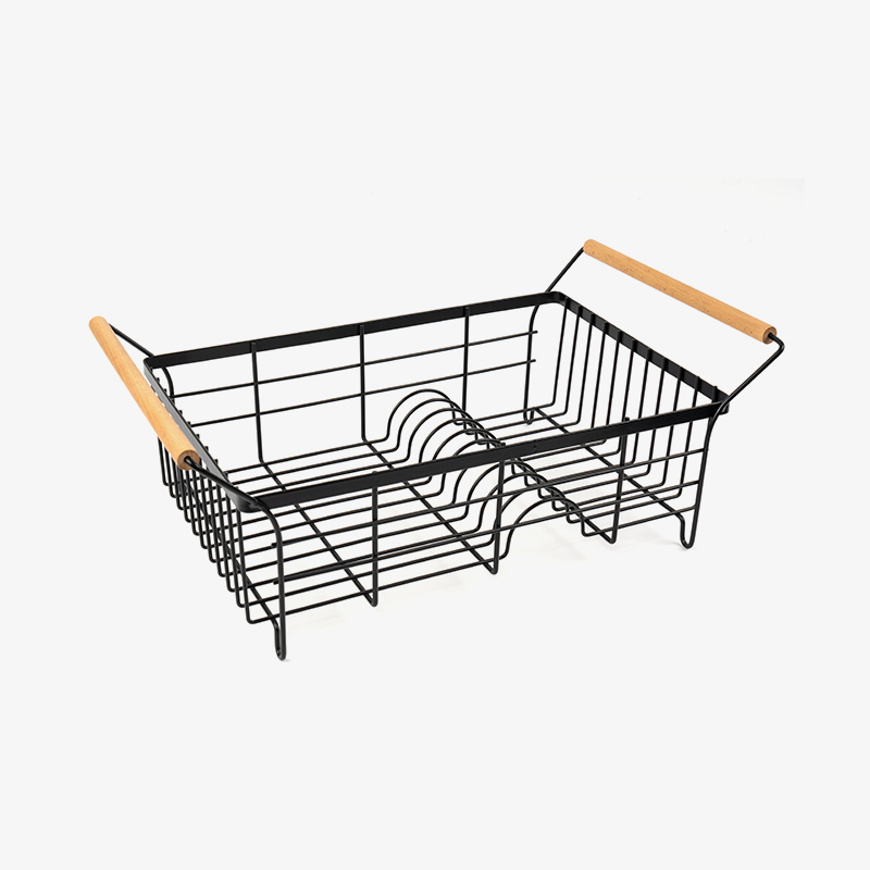 Rozsdamentes acél edényszárító állvány evőeszköz tartóval és vízelvezető deszkával