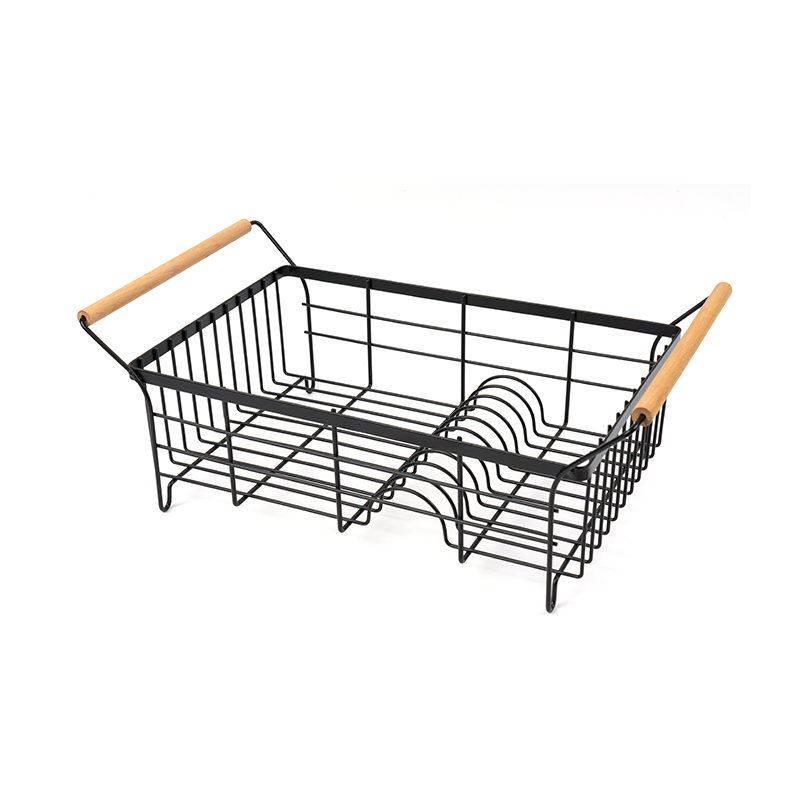 Rozsdamentes acél edényszárító állvány evőeszköz tartóval és vízelvezető deszkával