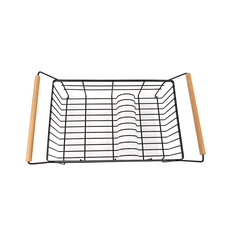 Rozsdamentes acél edényszárító állvány evőeszköz tartóval és vízelvezető deszkával