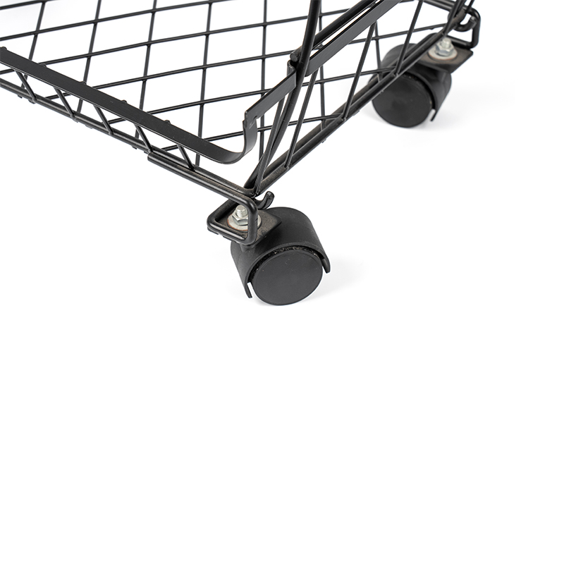 4 rétegű egymásra rakható gyümölcs- és zöldségkosár gördülő kerekekkel