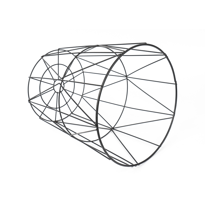 Fekete, kerek dróthálós kuka irodai és hálószobába