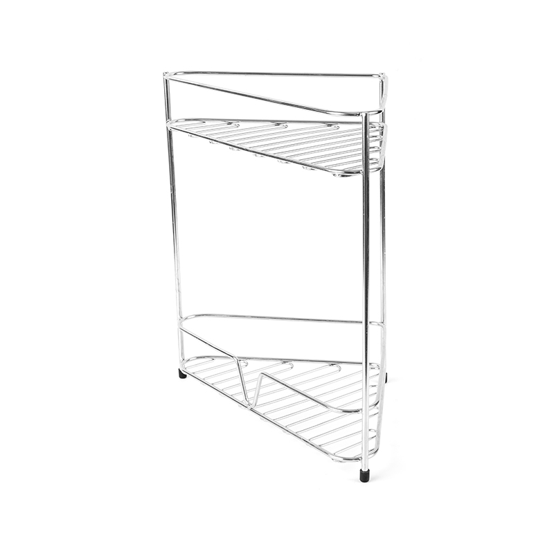 Sarokfürdőszoba pultrendező polc