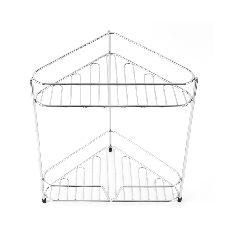 Sarokfürdőszoba pultrendező polc