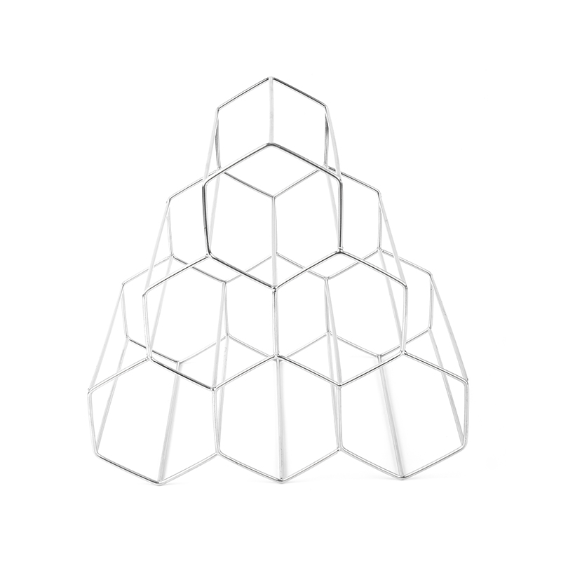 3 szintes, szabadon álló borospalacktartó munkalaphoz