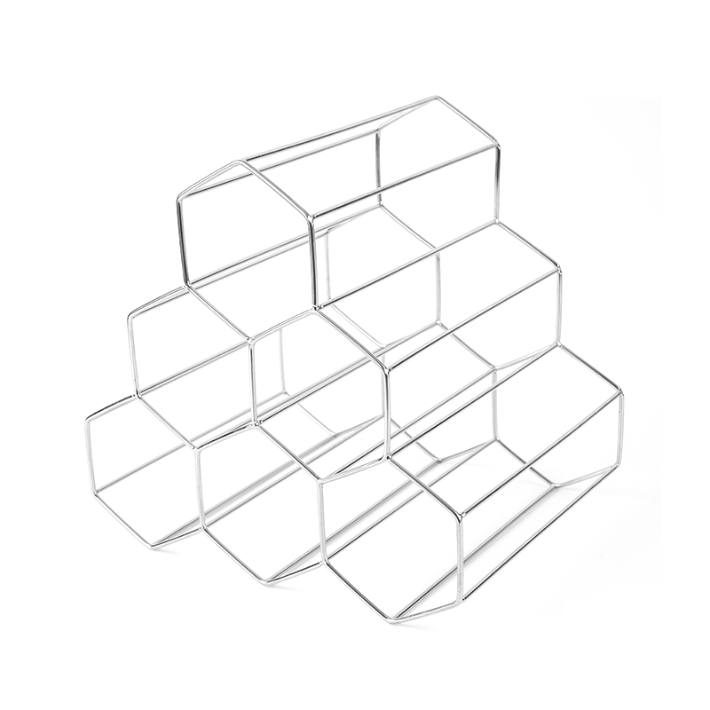 3 szintes, szabadon álló borospalacktartó munkalaphoz