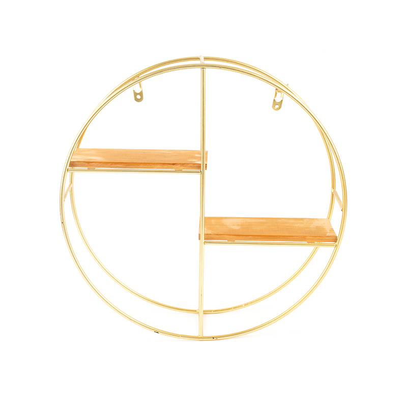 Arany kerek fali polc